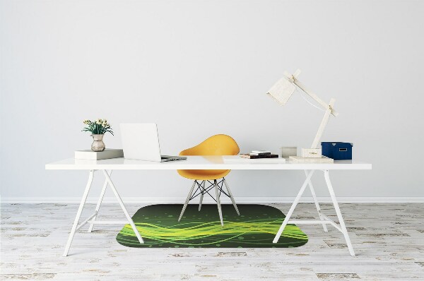 Alfombra para silla de escritorio Rayas verdes