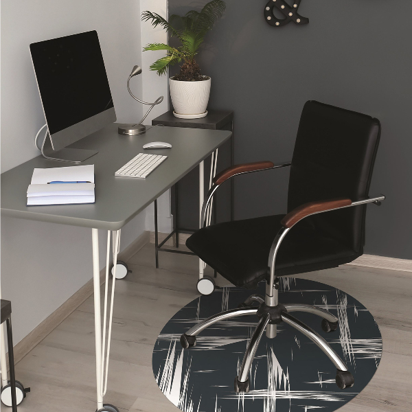 Alfombra silla ordenador Arañazos blancos