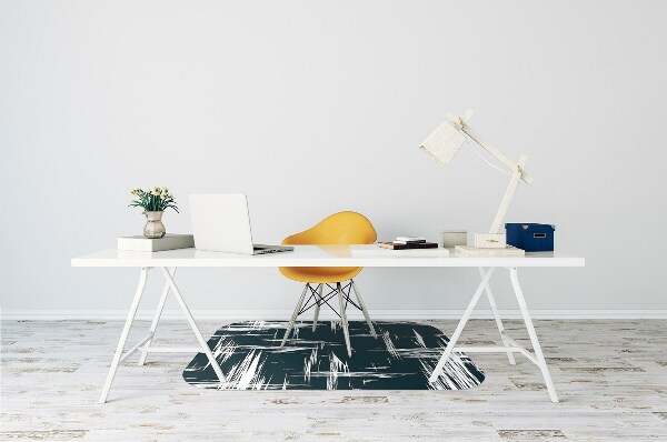 Alfombra silla ordenador Arañazos blancos