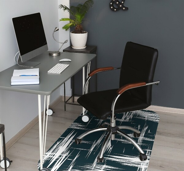 Alfombra silla ordenador Arañazos blancos