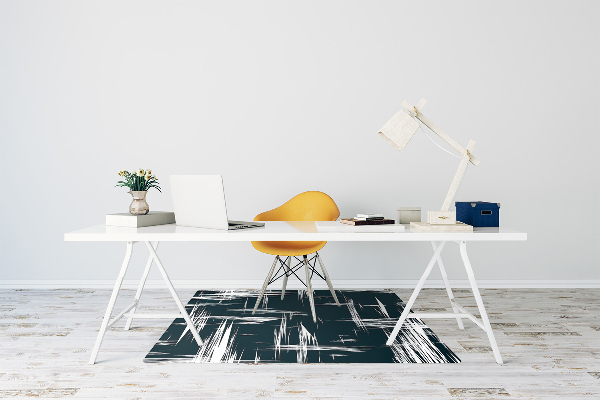 Alfombra silla ordenador Arañazos blancos