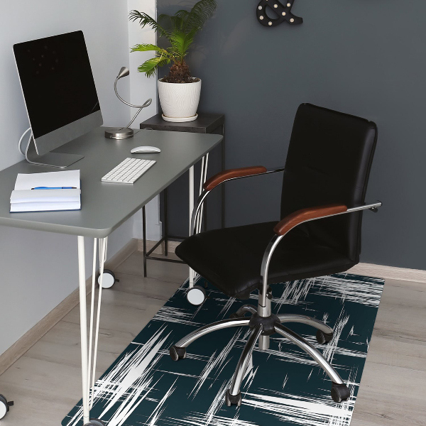 Alfombra silla ordenador Arañazos blancos