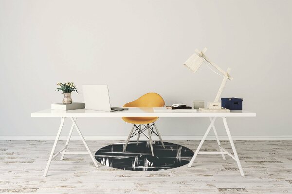 Alfombra silla ordenador Arañazos blancos