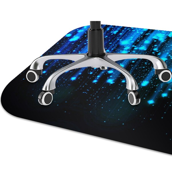 Alfombra silla ordenador Partículas azules