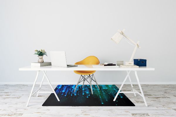 Alfombra silla ordenador Partículas azules