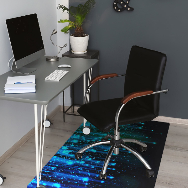 Alfombra silla ordenador Partículas azules