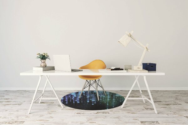 Alfombra silla ordenador Partículas azules