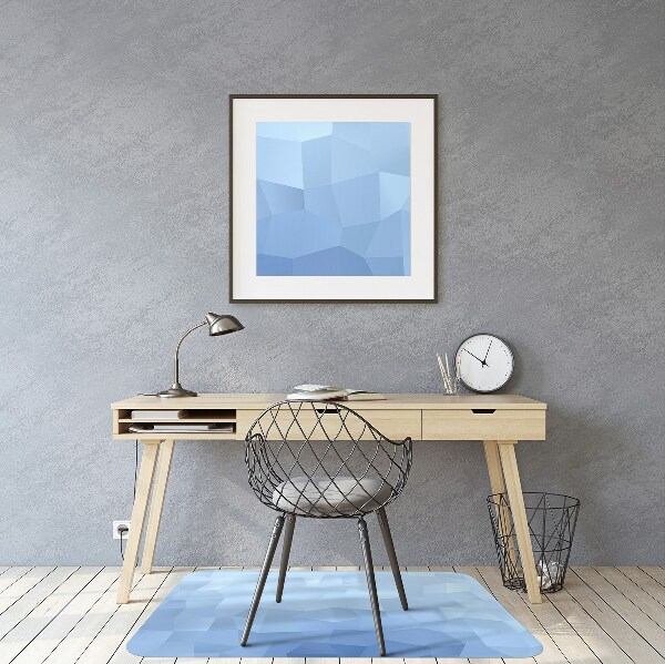 Alfombrilla para silla de escritorio Abstracción azul