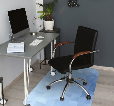 Alfombrilla para silla de escritorio Abstracción azul