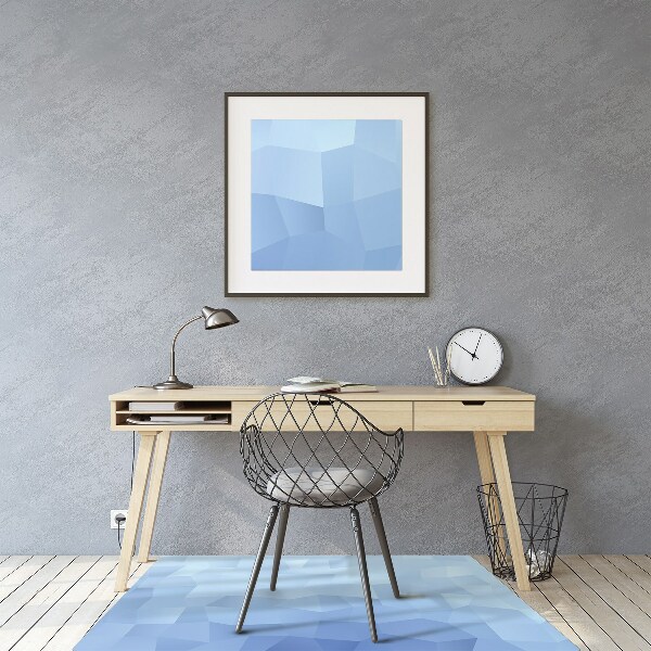 Alfombrilla para silla de escritorio Abstracción azul