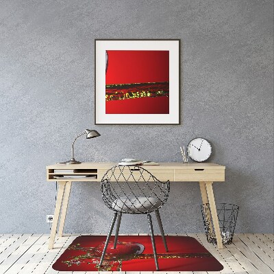 Alfombrilla para silla de escritorio Manzana roja
