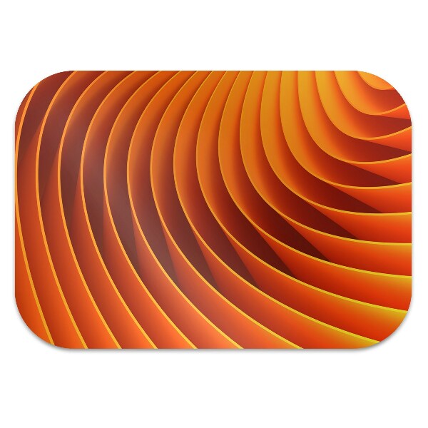 Alfombra silla ordenador Olas de naranja