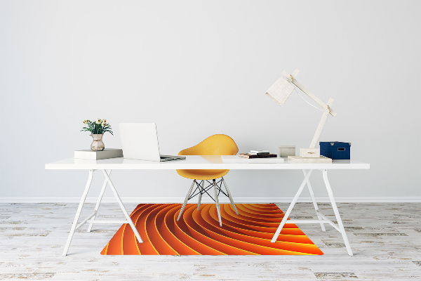 Alfombra silla ordenador Olas de naranja