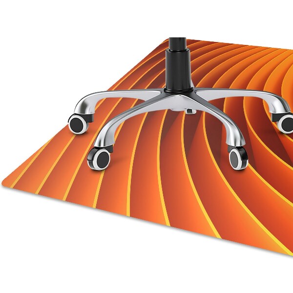 Alfombra silla ordenador Olas de naranja