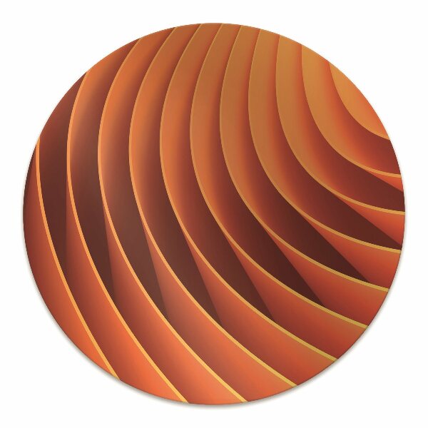 Alfombra silla ordenador Olas de naranja