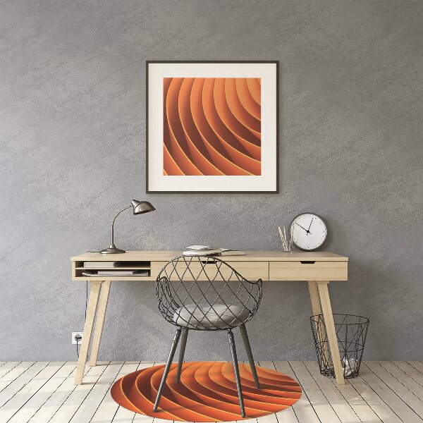 Alfombra silla ordenador Olas de naranja
