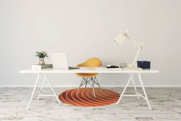 Alfombra silla ordenador Olas de naranja