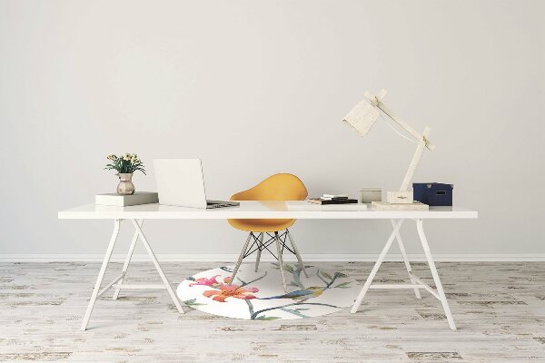 Alfombrilla para silla de escritorio Flores