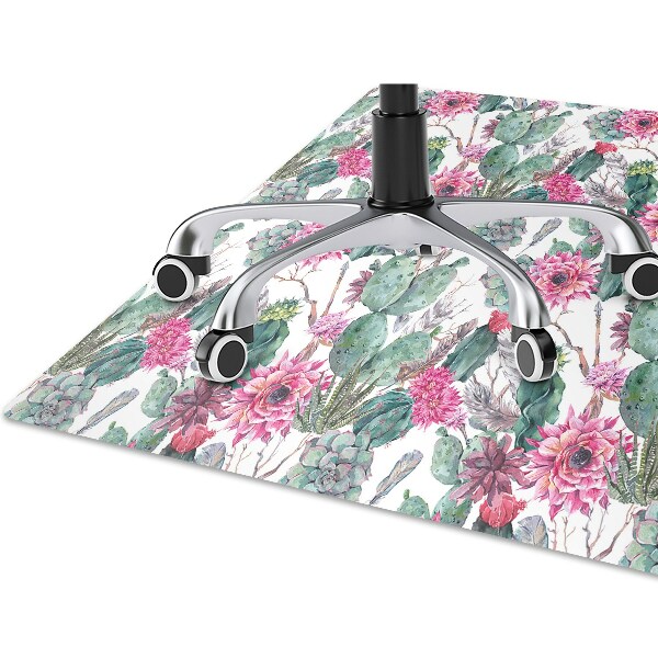 Alfombra silla ordenador Suculentas