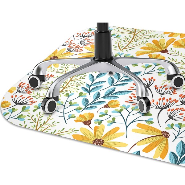 Alfombra para silla de escritorio Imagen floral