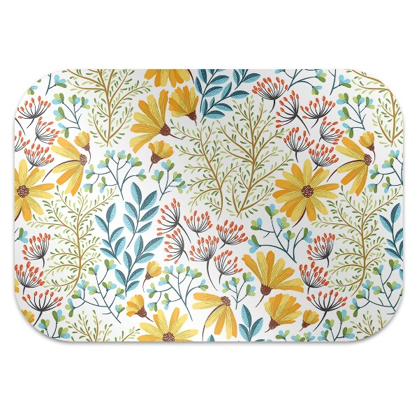 Alfombra para silla de escritorio Imagen floral