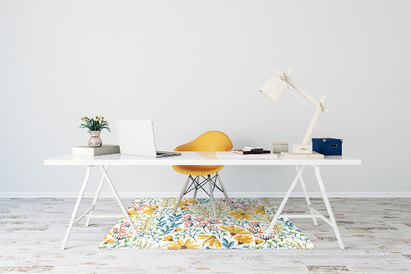 Alfombra para silla de escritorio Imagen floral