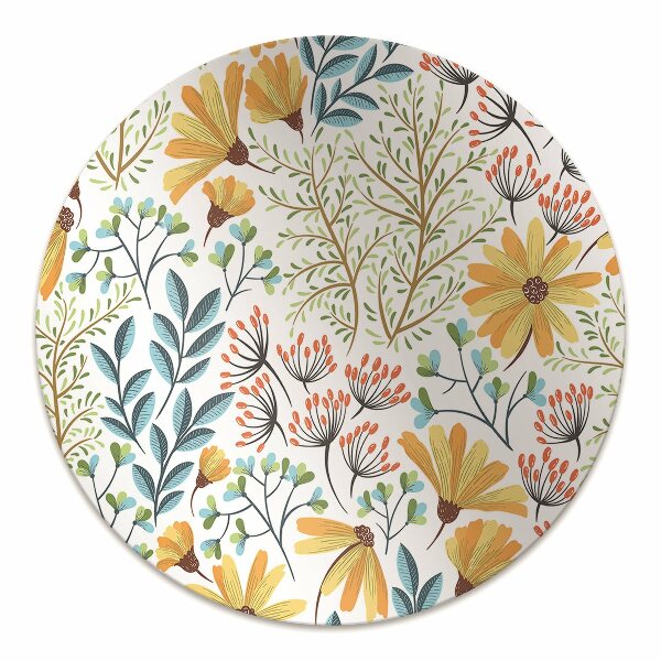Alfombra para silla de escritorio Imagen floral