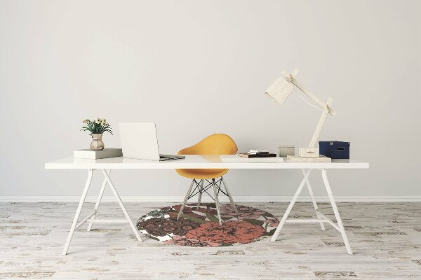 Alfombra para silla de escritorio Flores de otoño