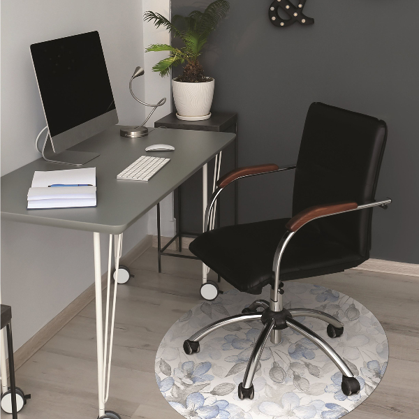 Alfombra para silla de escritorio Flores