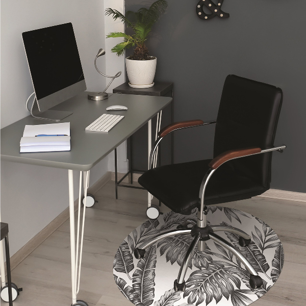 Alfombrilla para silla de escritorio Hojas de palma