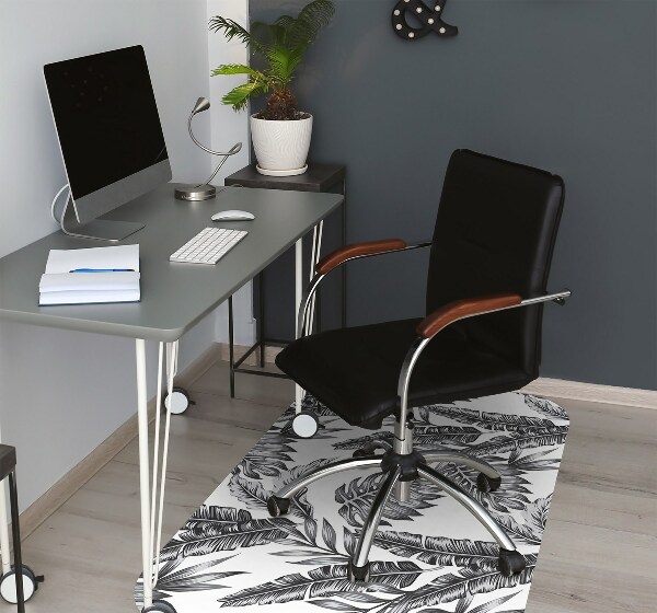 Alfombrilla para silla de escritorio Hojas de palma