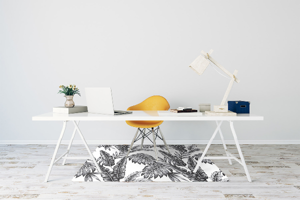 Alfombrilla para silla de escritorio Hojas de palma