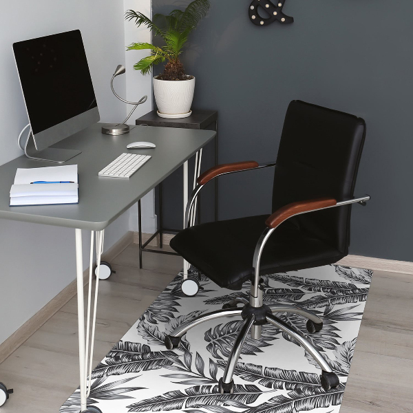 Alfombrilla para silla de escritorio Hojas de palma