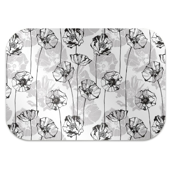 Alfombra silla ordenador Flores glamorosas