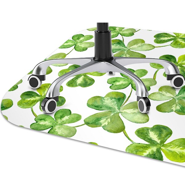 Alfombra silla ordenador Trébol