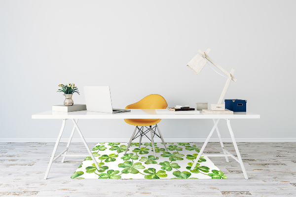 Alfombra silla ordenador Trébol
