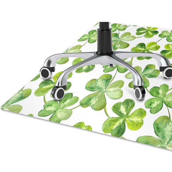 Alfombra silla ordenador Trébol