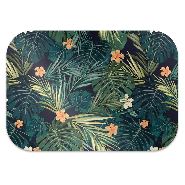 Alfombra silla ordenador Flores y hojas