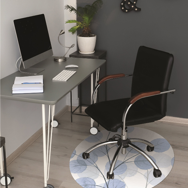 Alfombra para silla de escritorio Ramas con hojas