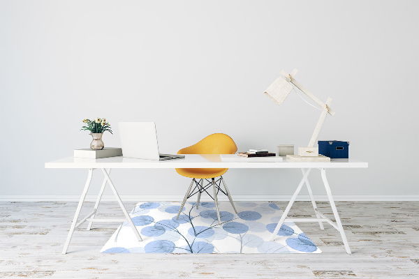 Alfombra para silla de escritorio Ramas con hojas