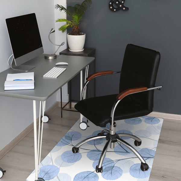 Alfombra para silla de escritorio Ramas con hojas