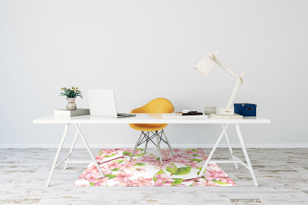 Alfombra para silla de escritorio Flores de cerezo