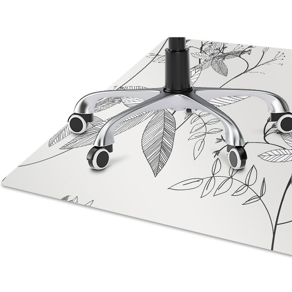 Alfombra silla escritorio Flores de garfillas