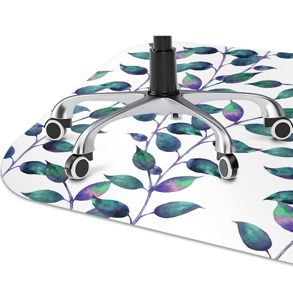 Alfombrilla para silla de escritorio Hojas de cuento de hadas