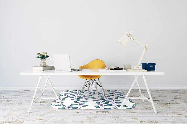 Alfombrilla para silla de escritorio Hojas de cuento de hadas