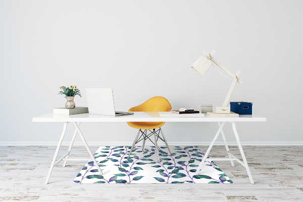Alfombrilla para silla de escritorio Hojas de cuento de hadas