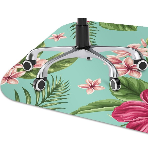 Alfombra silla escritorio Flores