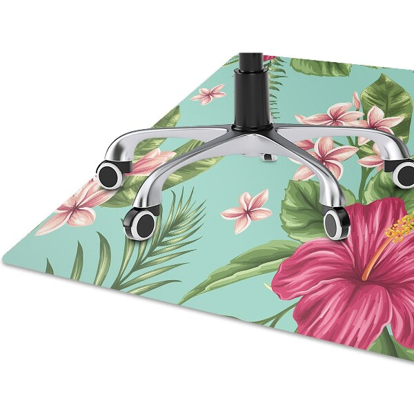 Alfombra silla escritorio Flores