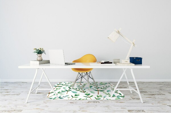 Alfombra silla ordenador Ramas verdes