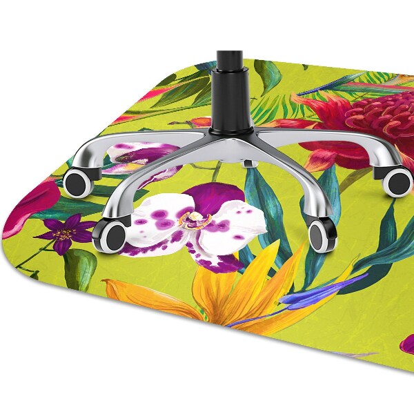 Alfombra silla ordenador Jardín pintado